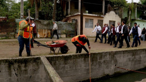 Realizan en Madero Limpieza de Áreas Verdes y Canales