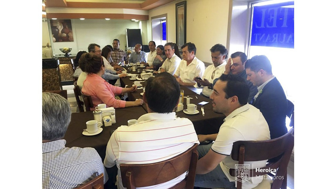 Realizan reunión "Matamoros Pinta Bien" con comerciantes