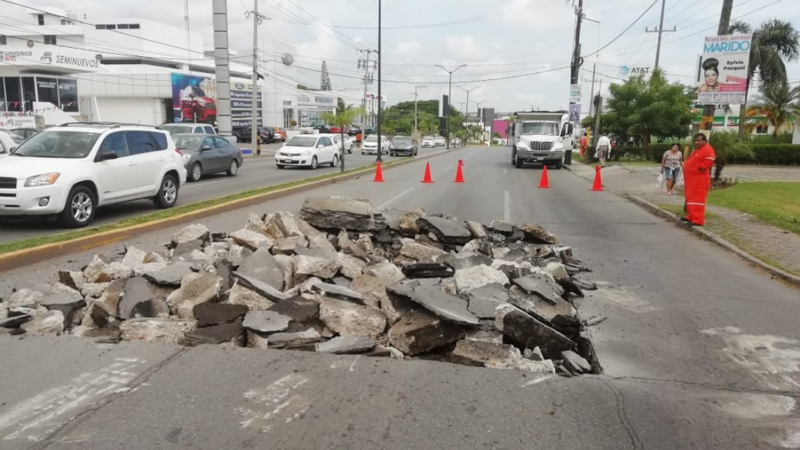 Un mes cerrado el tramo de avenida Hidalgo entre Francia y Agua Dulce