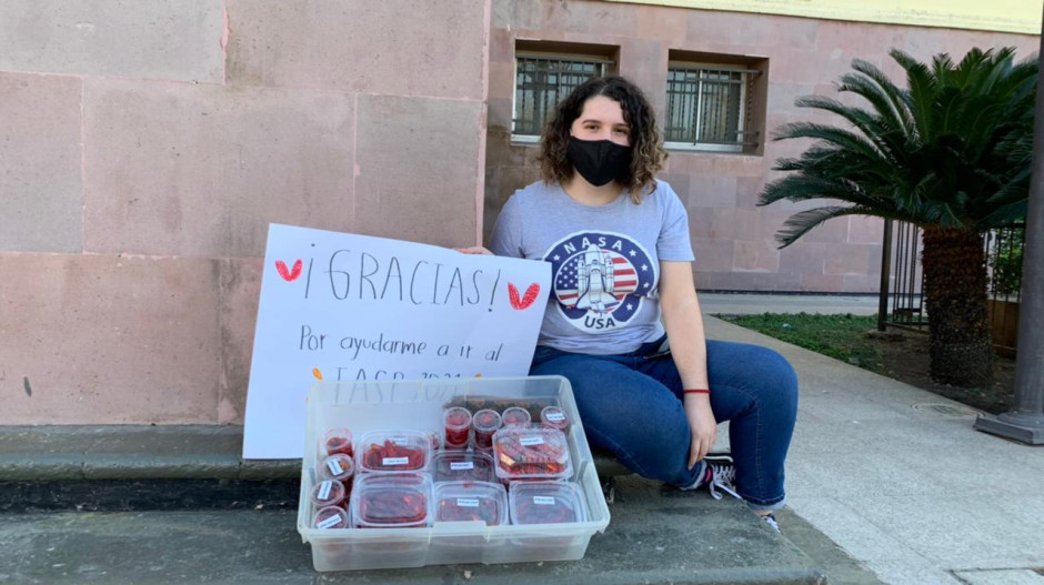 Anna Laura pide ayuda para ir a la NASA