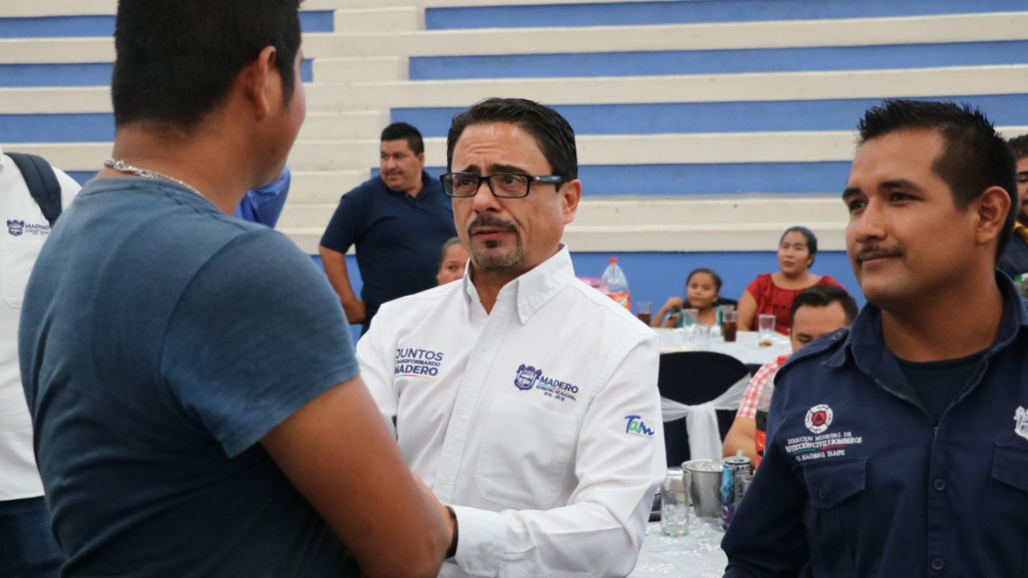 Gobierno de Ciudad Madero reconoce acciones de heroísmo y compromiso de los Bomberos