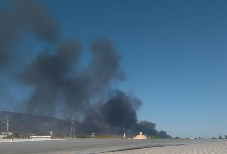 Yonke se incendia en Ciudad Victoria