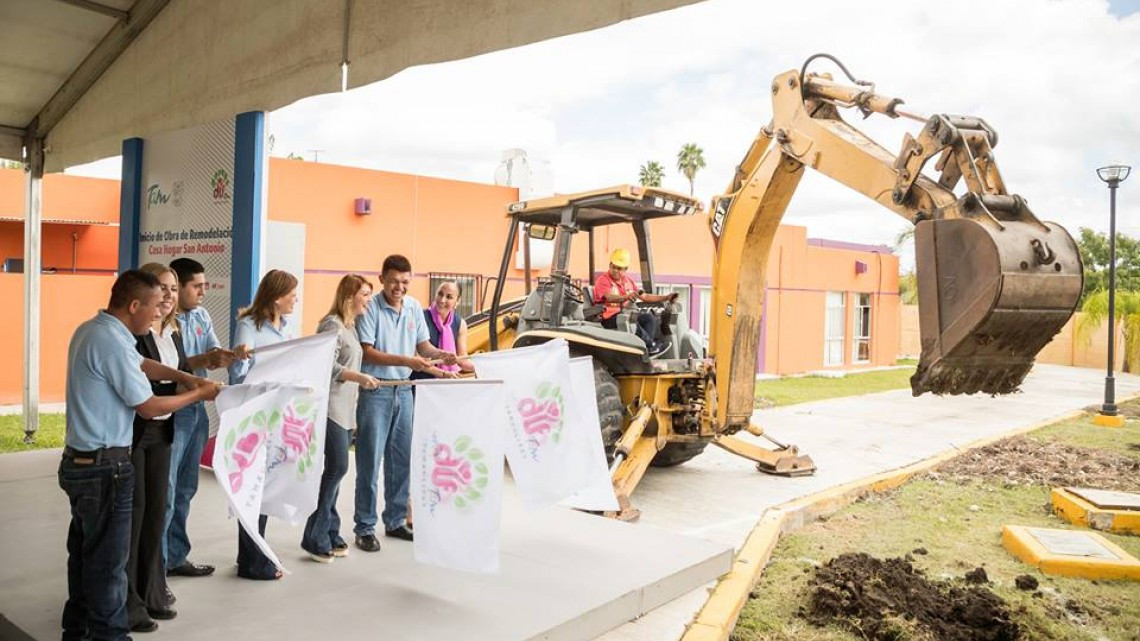 Presidenta de DIF Tamaulipas da banderazo para inicio de obras