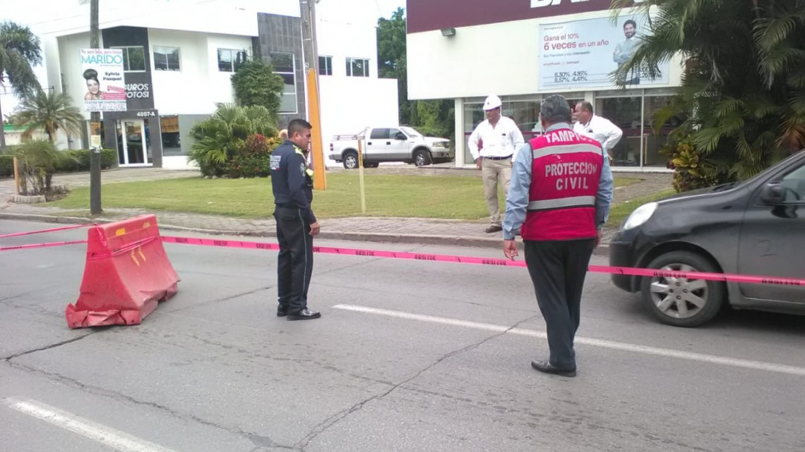 Un mes cerrado el tramo de avenida Hidalgo entre Francia y Agua Dulce
