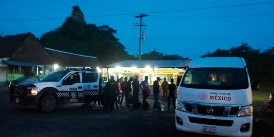 SSP rescata a 221 migrantes en Veracruz y detiene a 11 traficantes de personas