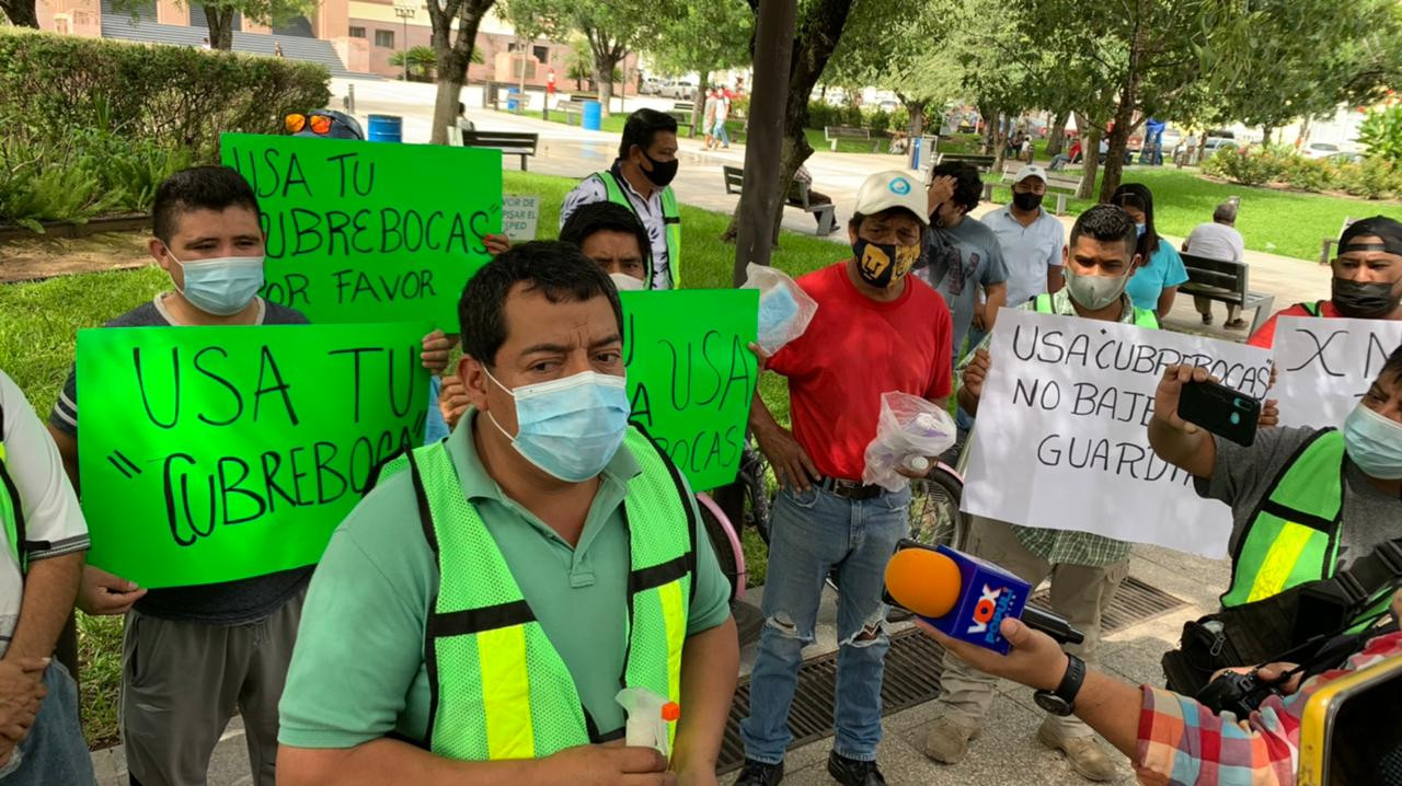 Comerciantes piden desinfección de la zona centro en Victoria