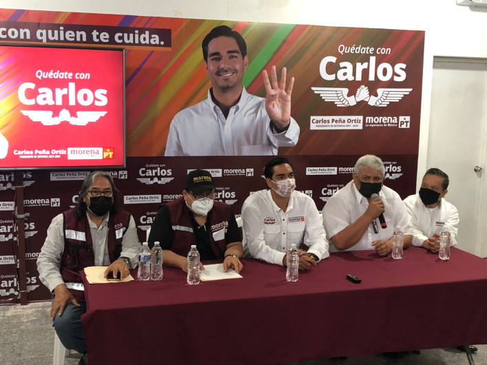 Recibe Carlos Peña respaldo de fundadores de MORENA en Reynosa