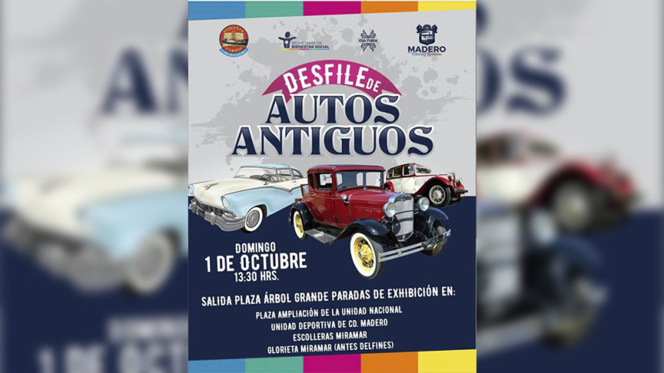 Realizarán Desfile de autos antiguos "Leyendas del Camino"