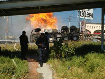 Doble accidente en la México-Toluca