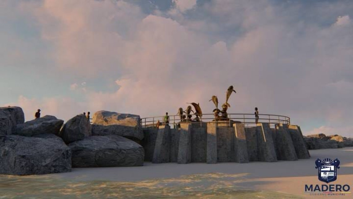 Proyecto de los delfines en escollera Miramar, se hará en los próximos días