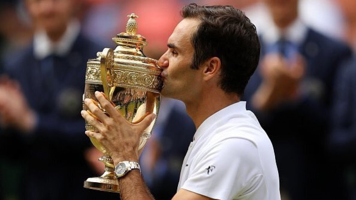 Por octava vez, Federer logra coronarse en Wimbledon