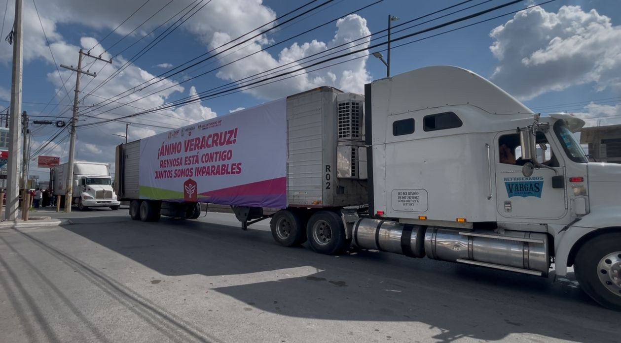Reynosa envía nueva caravana con 27 toneladas de ayuda a Veracruz