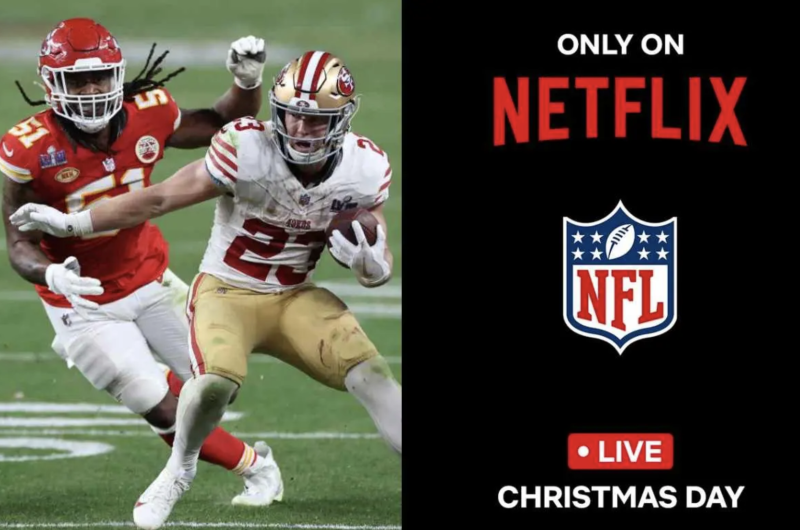 Netflix transmitirá partidos de la NFL en Navidad