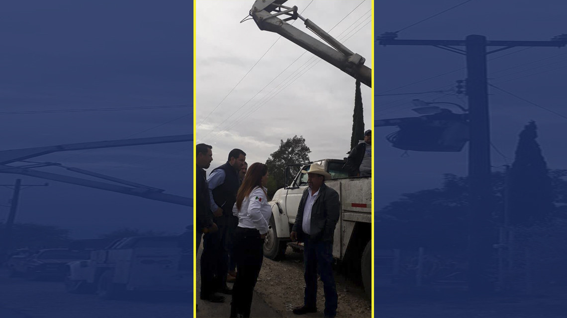 Supervisa alcaldesa reparación de alumbrado