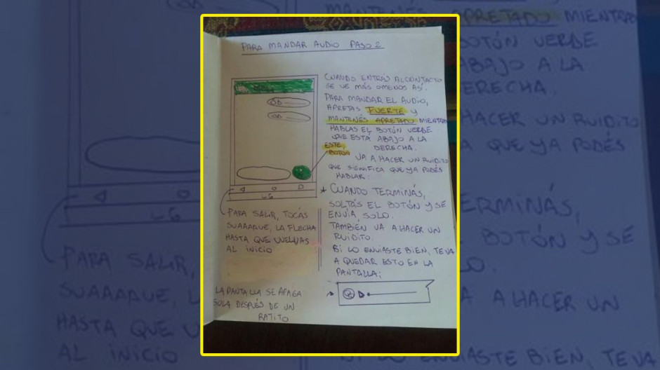 Crea tutorial de WhatsApp para su abuela