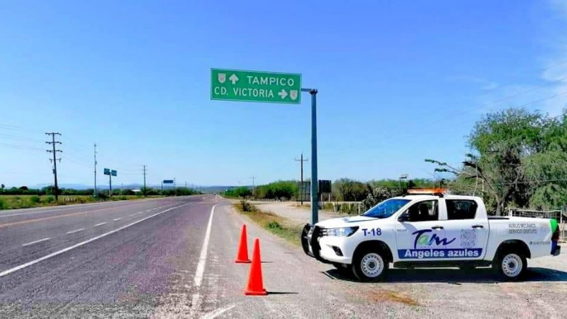 Con 12 estaciones Tam y los Ángeles Azules, carreteras del estado están cubiertas para apoyo al automovilista  