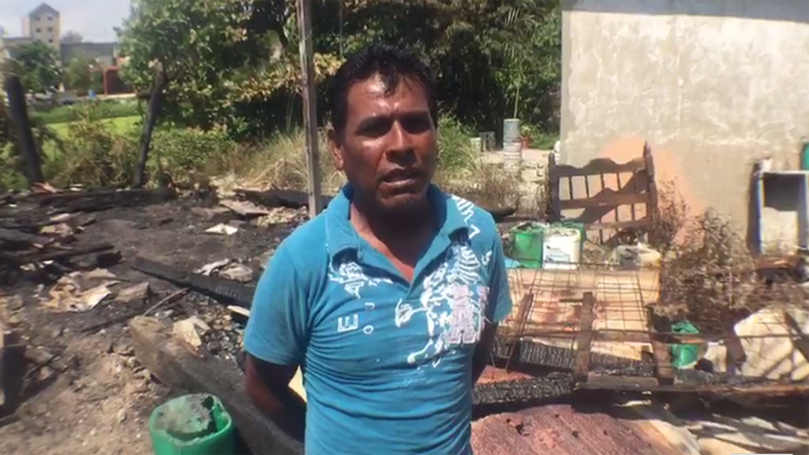 Perdió todo por incendio y pide ayuda a la población