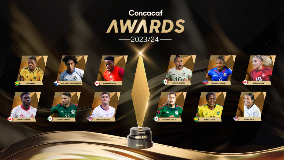 Concacaf anuncia los nominados a los premios del Jugador del Año