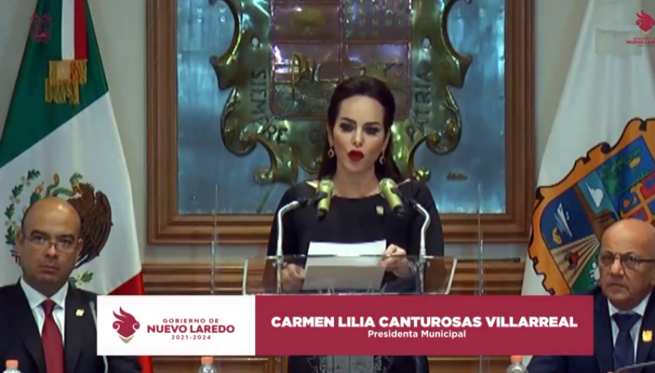 Carmen Lilia Canturosas toma protesta como Alcaldesa de Nuevo Laredo