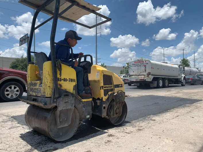 Acelera Municipio reparación de baches con 286 toneladas de asfalto