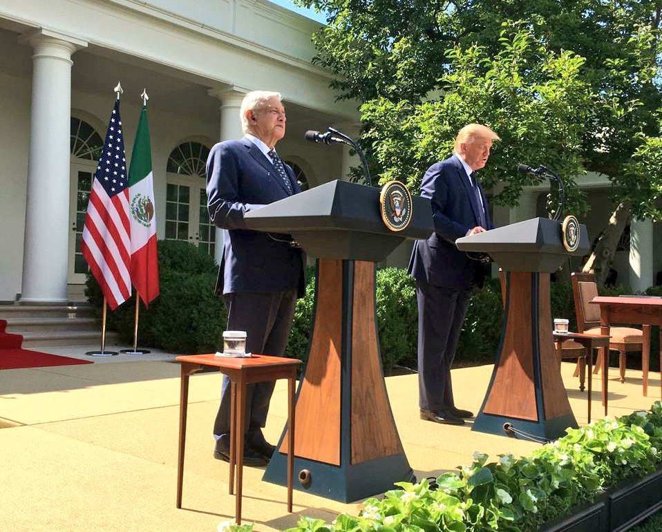 "Se ha comportado con nosotros con gentileza y respeto": AMLO a Trump