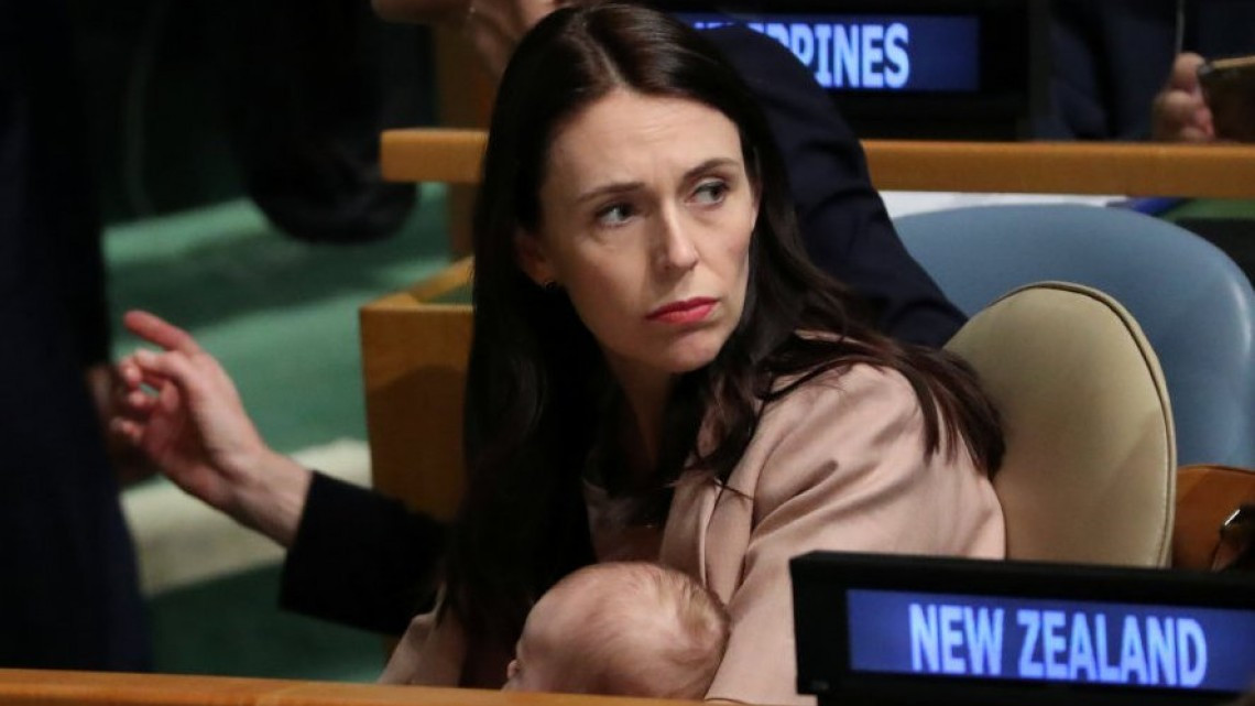 La Primera Ministra de Nueva Zelanda llevó a su bebé a la ONU
