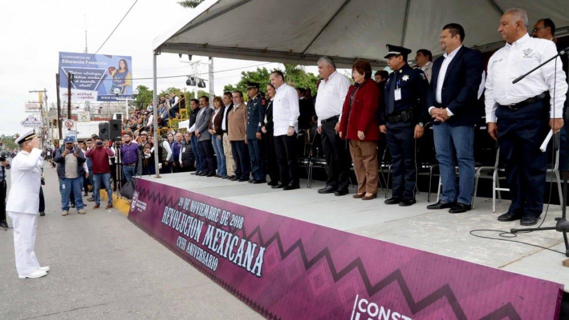 Encabeza Adrián Oseguera Aniversario de la Revolución Mexicana