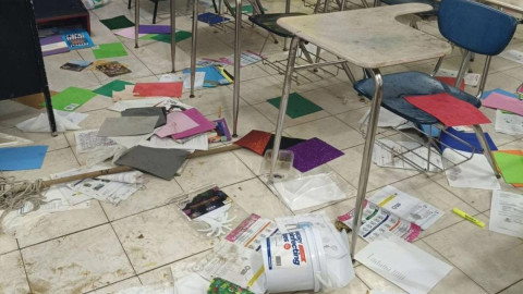 Vandalizan la escuela primaria durante el receso invernal