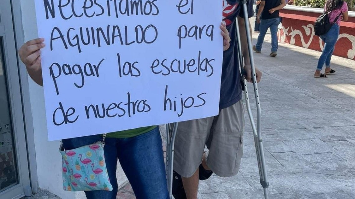 Acusa sindicato a municipio de desviar dinero de aguinaldo para pagos de funcionarios de primer nivel 