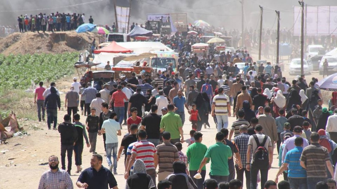 Protestas masivas en Gaza dejan al menos 41 muertos 