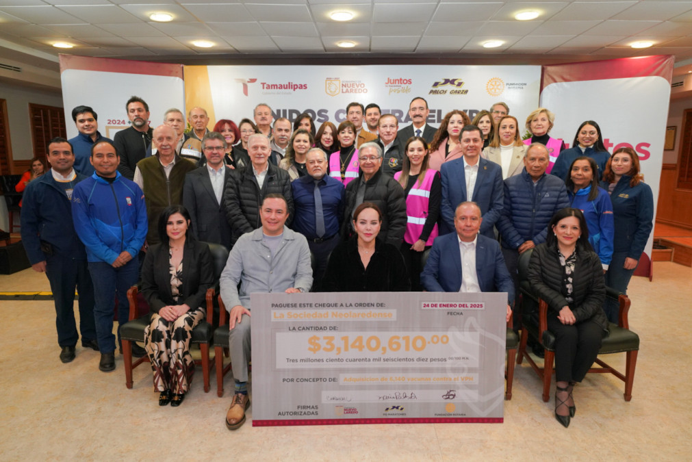 Destaca Nuevo Laredo como único municipio en México con campaña de vacunación contra el VPH para niños