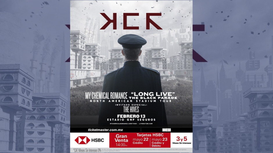 My Chemical Romance vuelve a México en febrero 2026