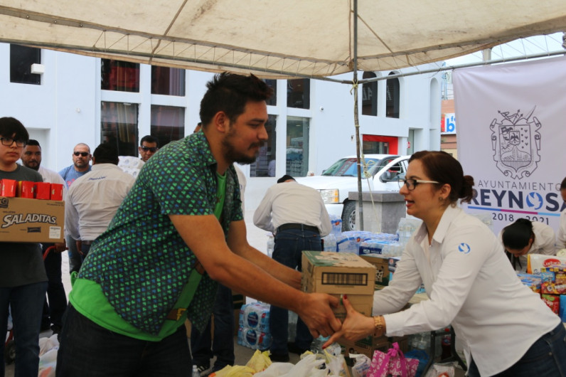 Instaló el Municipio Centro de Acopio para afectados por inundaciones