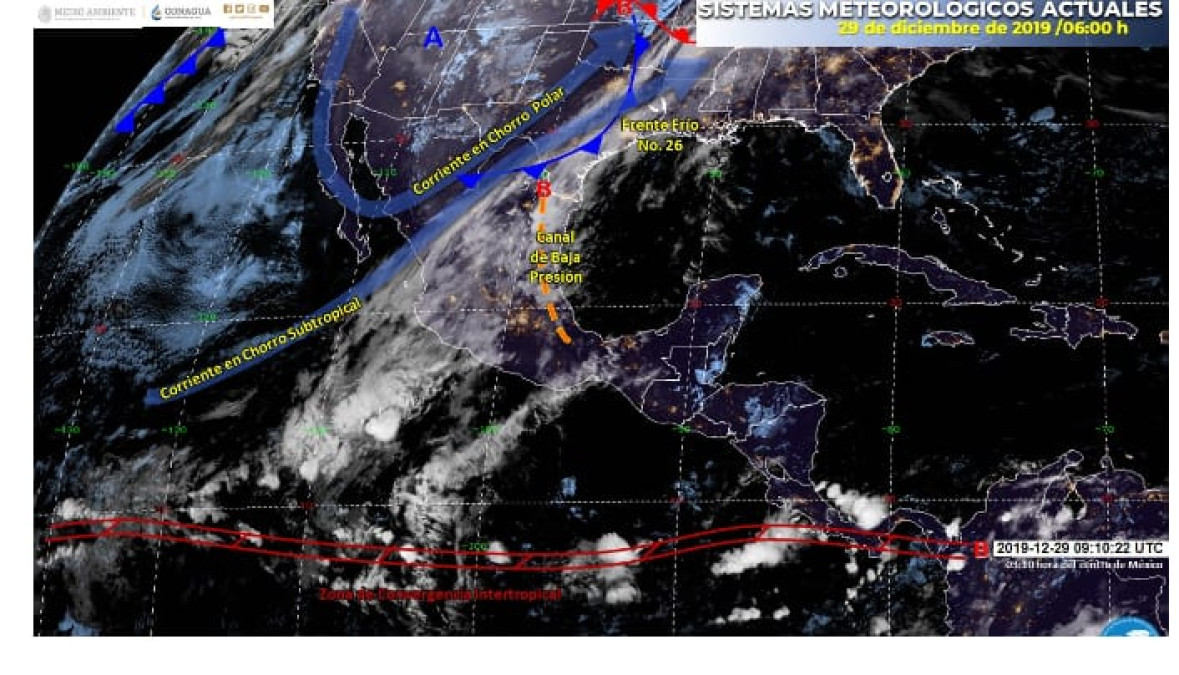 Anuncia Protección Civil descenso de temperatura y lluvias