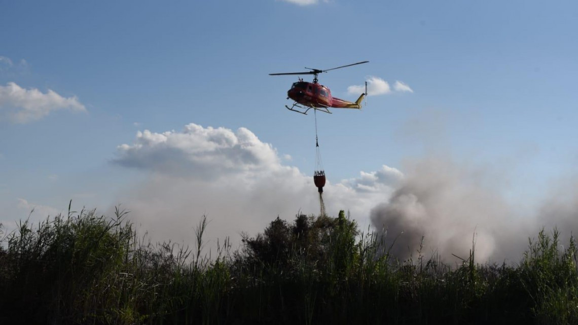 Evitan que Avance Incendio en Zona de Tulares del Chairel