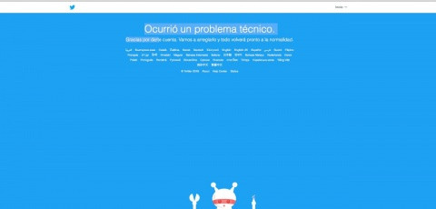 Twitter cae a nivel mundial