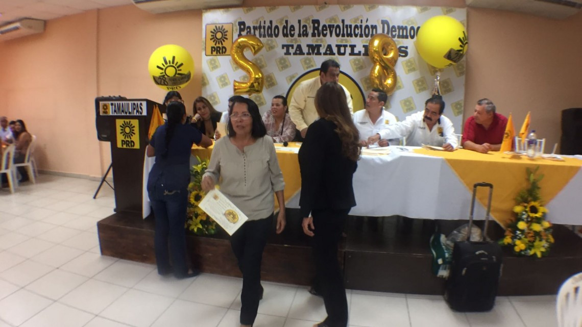Celebra PRD su 28 aniversario en Ciudad Madero