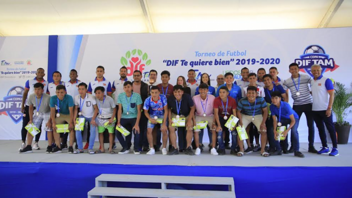 Premian a ganadores del torneo estatal de la copa DIF Tam