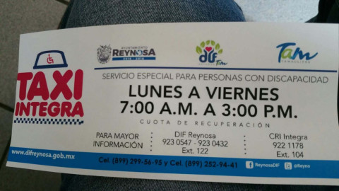 Apoya DIF transporte para personas con discapacidad