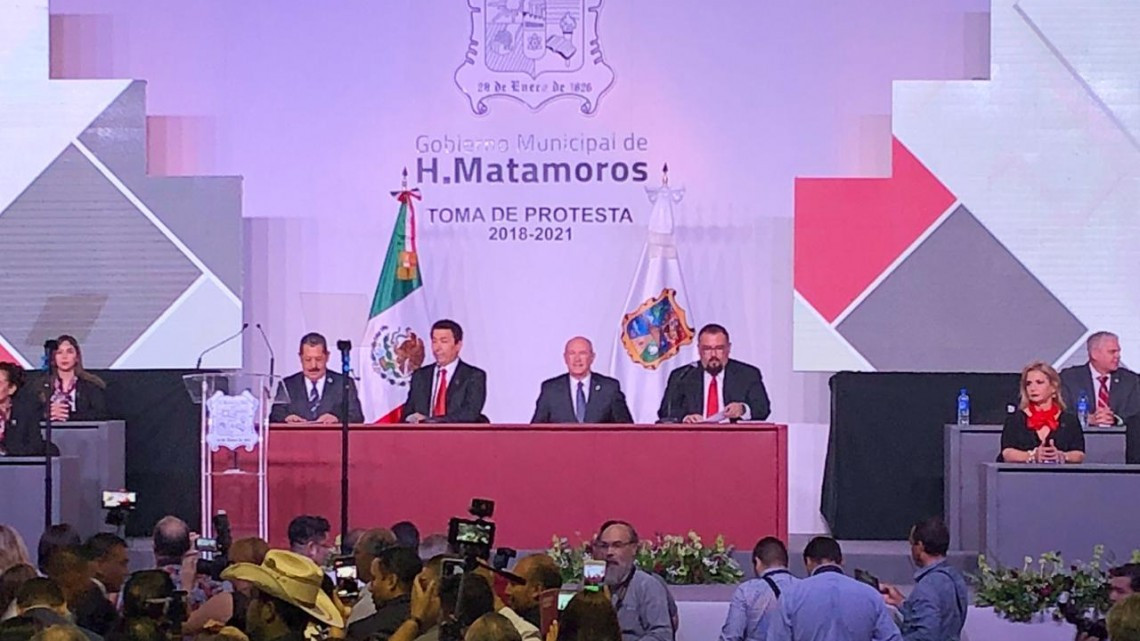 Toma protesta como presidente de Matamoros Mario López