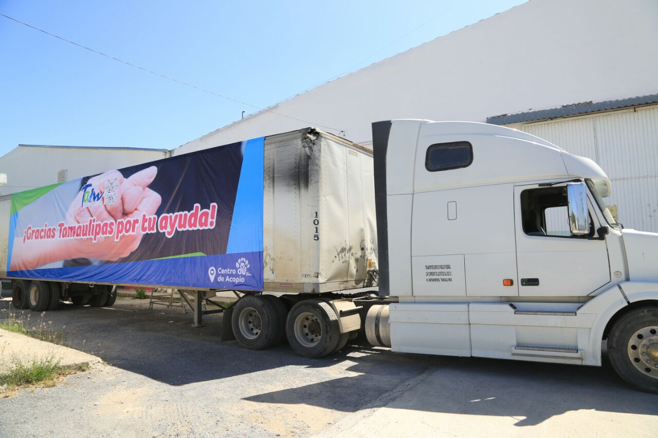 Apoyo tamaulipeco para damnificados por sismo saldrá hoy