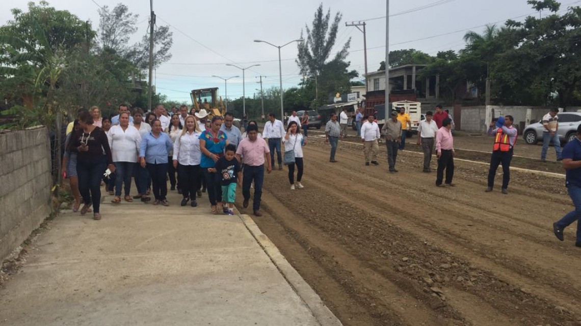 Supervisan la realización de obras en el municipio de Altamira.