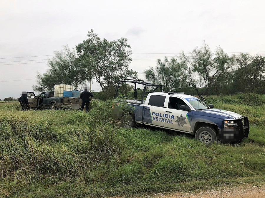 Aseguran camioneta usada para transportar combustible ilegal
