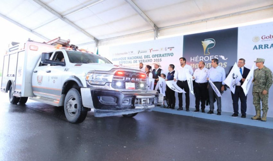 Dan banderazo de arranque nacional al Operativo Especial de Verano Héroes Paisanos 2025 en Tamaulipas