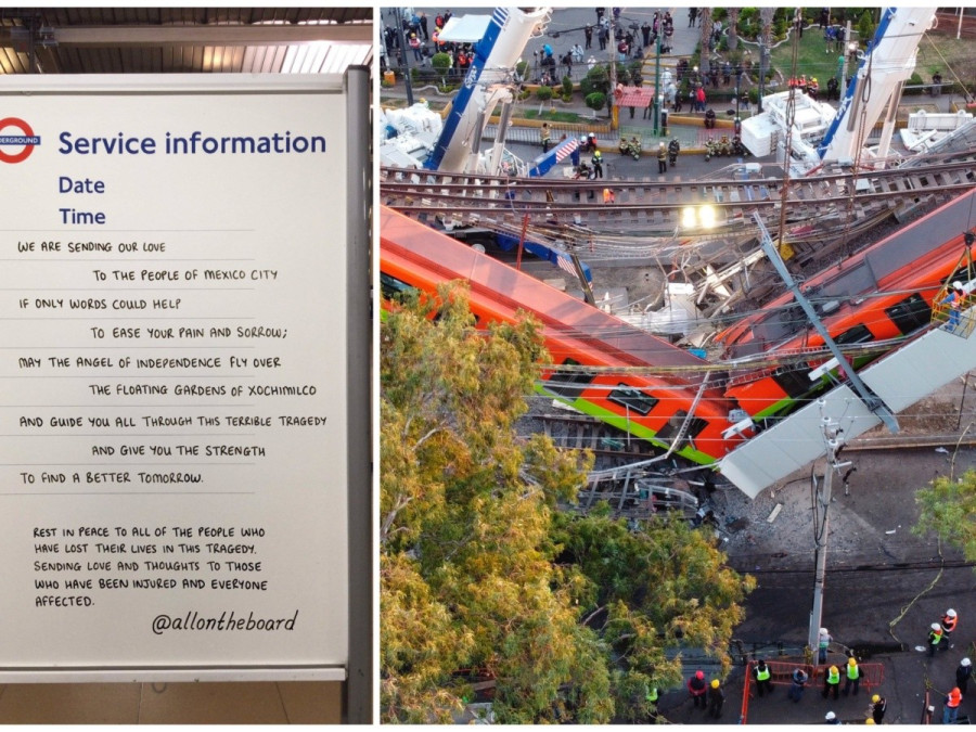 Envían mensaje a la CDMX desde el Metro de Londres