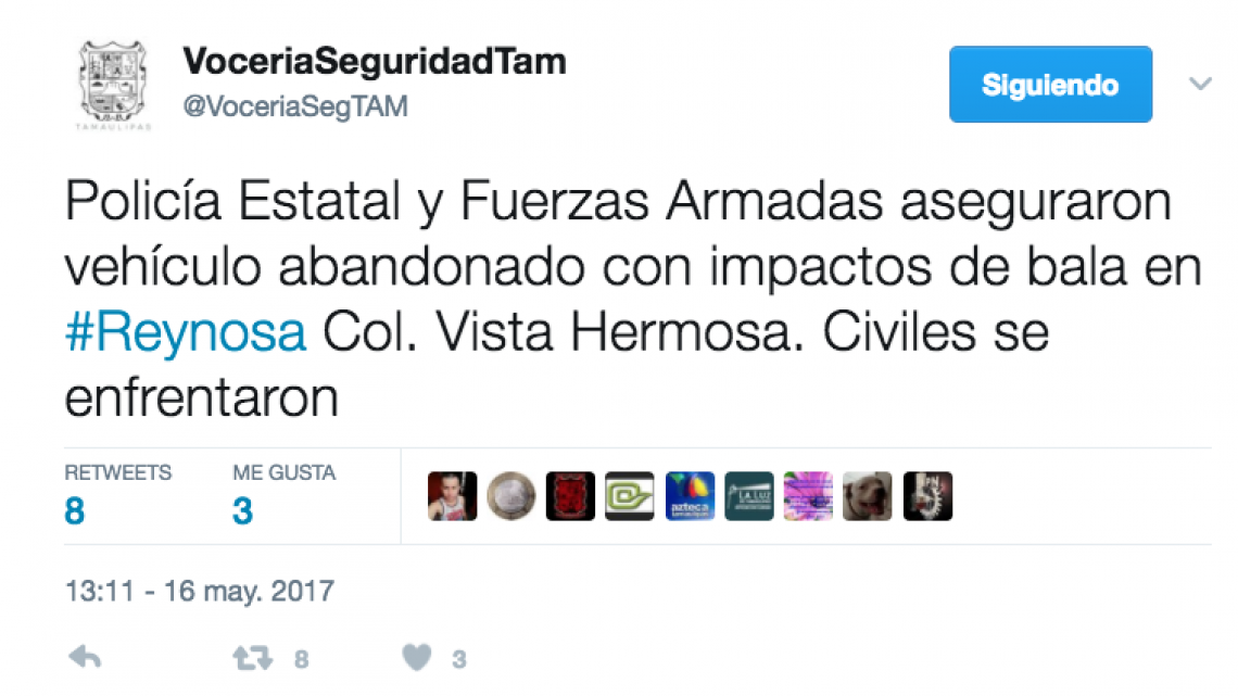 Aseguran vehículo con impactos de bala
