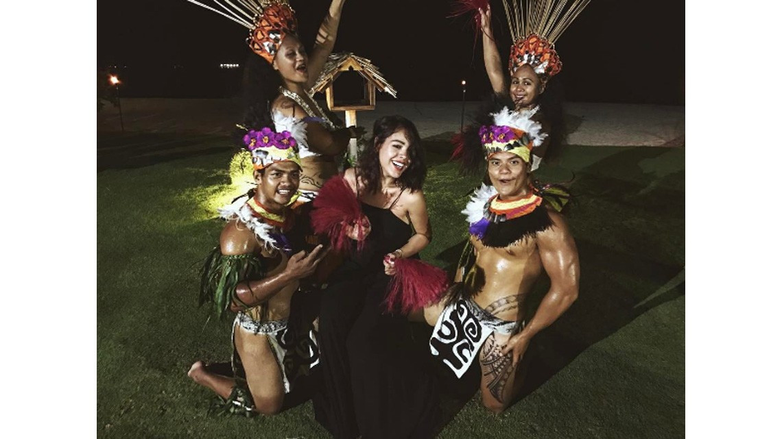 Danna Paola comparte fotos de sus vacaciones en Bora Bora