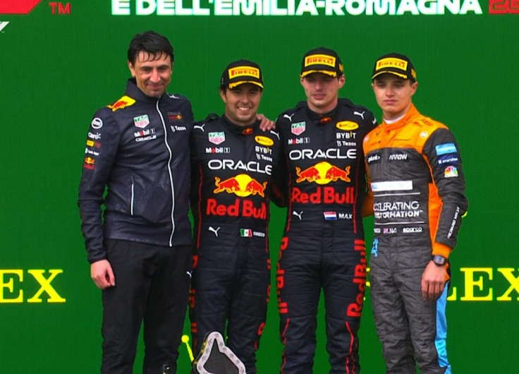 Checo Perez se sube al podio en Imola y es 3ro en el mundial de F1