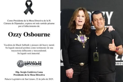 Presidente de la Cámara de Diputados lamenta la muerte de Ozzy Osbourne