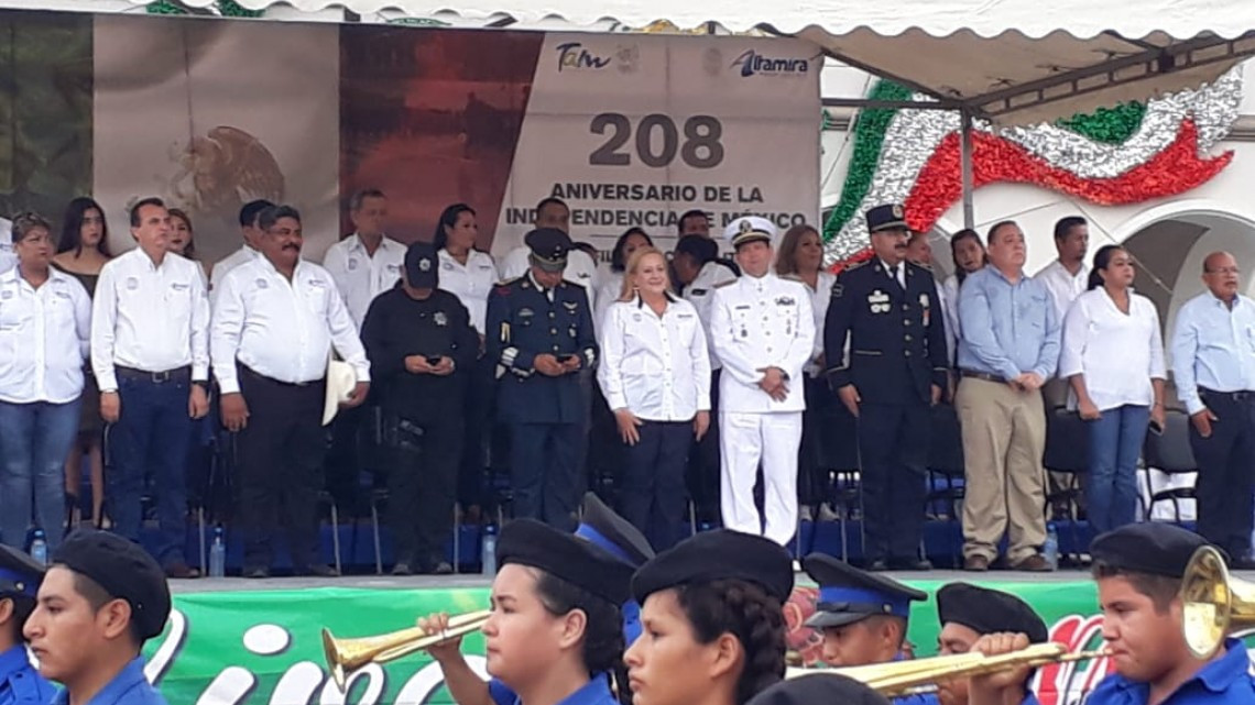 Concluye sin contratiempos el desfile cívico militar desarrollado en Altamira
